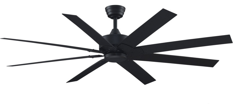 Fanimation Levon Custom-KIT-64 Levon Custom 64" 8 Blade Indoor / - Black