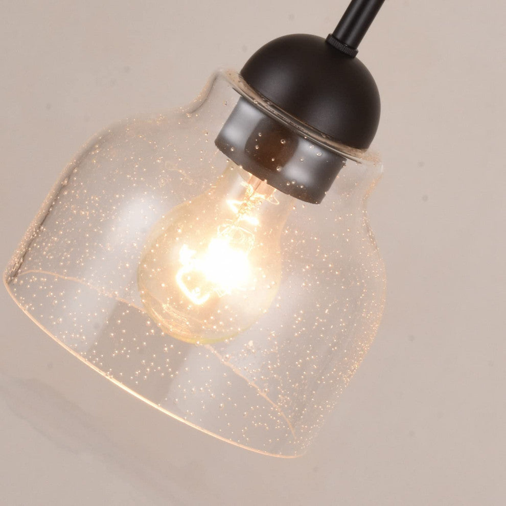 Black Pendant Lighting for Kitchen Island Mini Glass Pendant Light for Kitchen