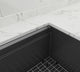Workstation 36" Undermount Single Bowl Black Kitchen Sink With Faucet