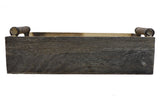13.75" Wooden Rustic Serving Tray With Handles Abn5E109-Ntrl