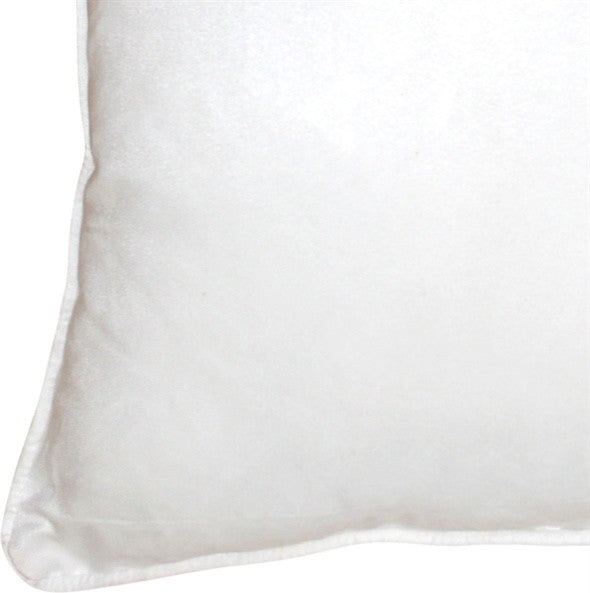 Pillow Decor - Sedona Microsuede White Throw Pillow, 20"x20"