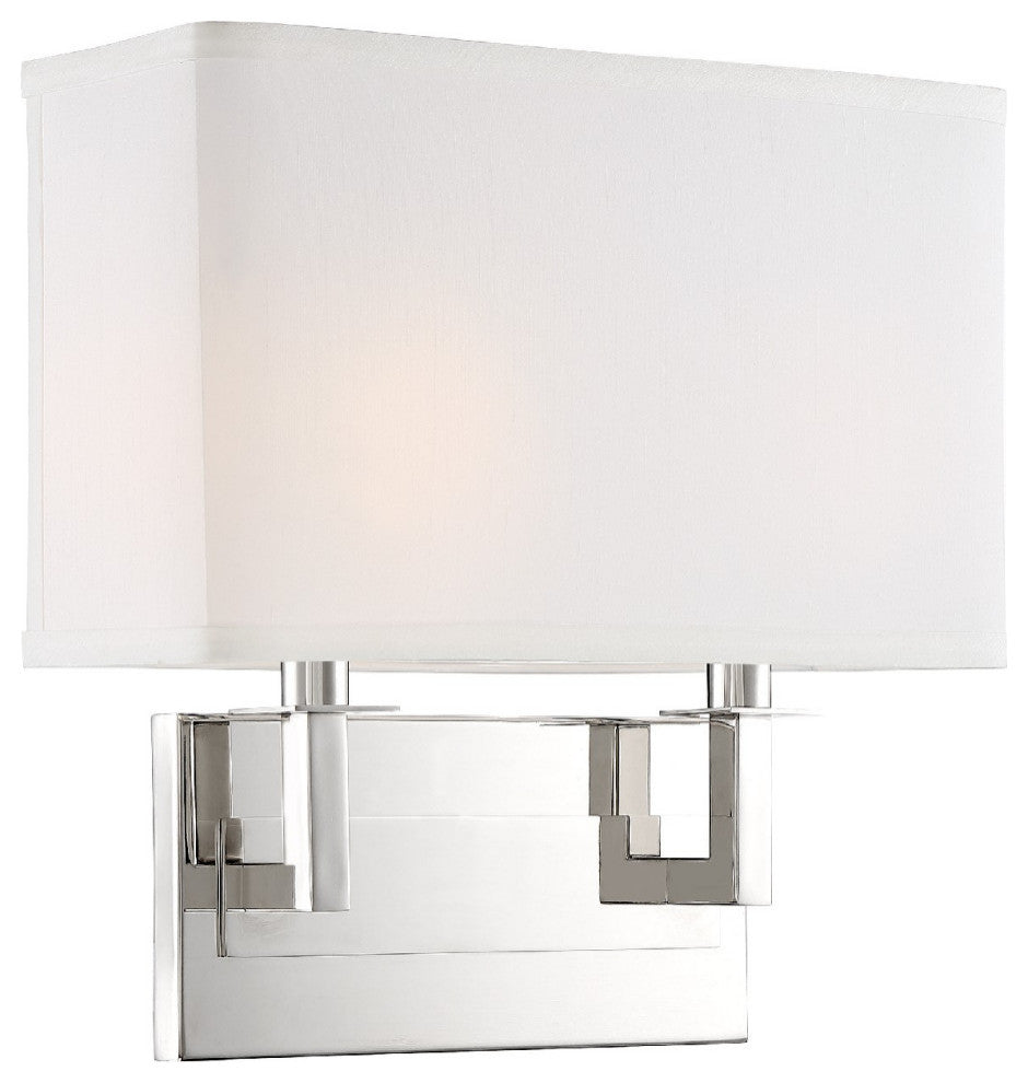 Durham 2 Light Polished Nickel Wall Mount