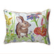 Betsy Drake Brown Rabbit Right Large Indoor/Outdoor Pillow 16x20