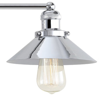 June Metal Shade Sconce, Chrome, 3-Light