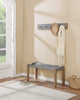 Newport 40" Coat Hook and Faux Concrete Bench Set