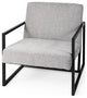 Geo Modern Gray And Black Accent Or Side Chair