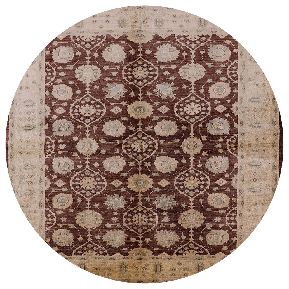 Ahgly Company Indoor Round Mid-Century Modern Area Rugs, 7' Round