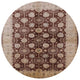 Ahgly Company Indoor Round Mid-Century Modern Area Rugs, 7' Round