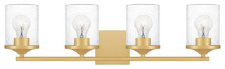 Quoizel ABR8628AB Four Light Bath, Aged Brass Finish