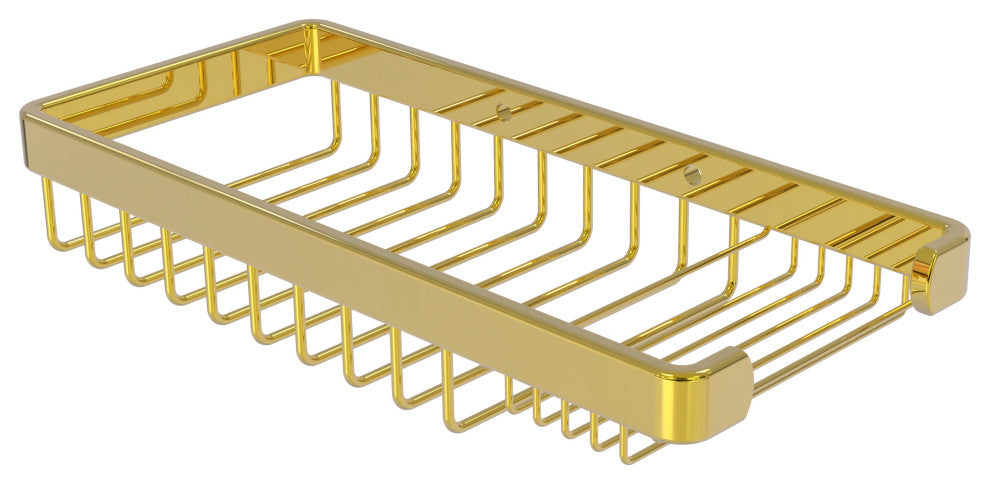 Combination Shower Basket, Polished Brass