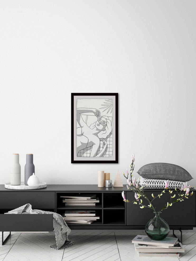 "Sunnies Extra" Framed Painting Print, 30"x45"