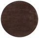 Dining Table, Round, Wood, Metal, Gold Dark Brown Brown Walnut, Modern, Bistro