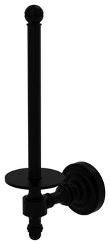 Retro Dot Upright Toilet Tissue Holder, Matte Black