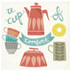 "A Cup of Comfort" Digital Paper Print by Mary Urban, 32"x32"