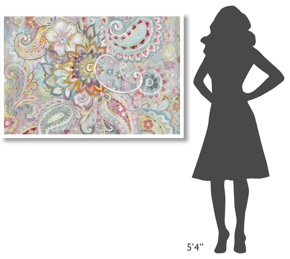 "Boho Japonais Crop" Digital Paper Print by Danhui Nai, 50"x34"