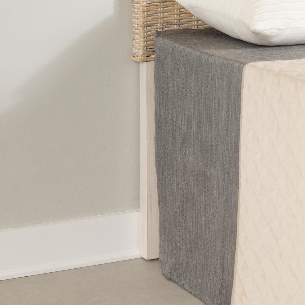 Lilak Rattan Headboard, White Washed Rattan
