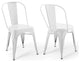 Promenade Bistro Dining Side Chair Set of 2-White