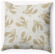 26x26" Lobster Fest Nautical Decorative Indoor Pillow, Taupe