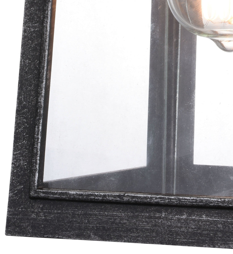 Pilsen 6.5" Outdoor Wall Light Brushed Charcoal