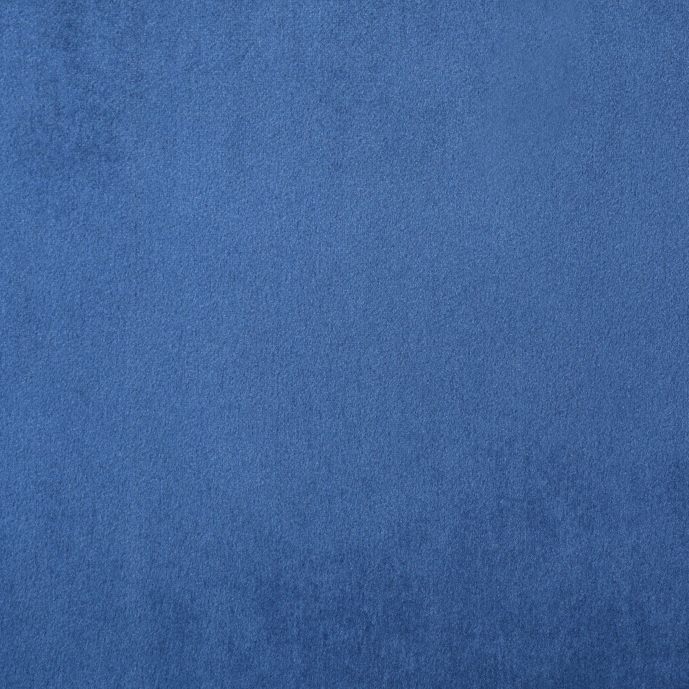 GDF Studio Joyce Traditional Crown Top New Velvet Dining Chairs, Set of 2, Navy Blue