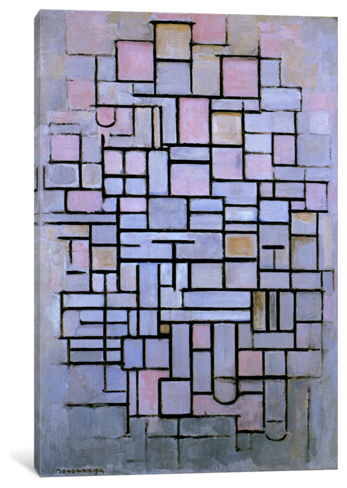 "Composition 6, 1914" Wrapped Canvas Art Print, 26x18x1.5