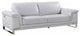 32" Lovely Light Grey Leather Sofa