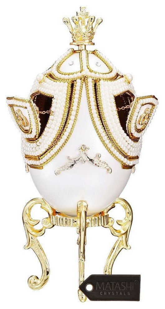 Faberge Egg Music Box Fur EliseWith Hidden Carousel Inside