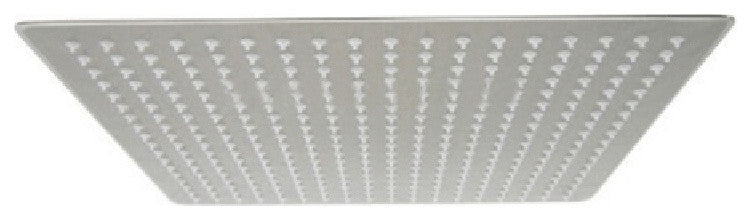 New Large 16" Nickel Brushed Rainfall Shower Head Ultrathin Square Shower Head