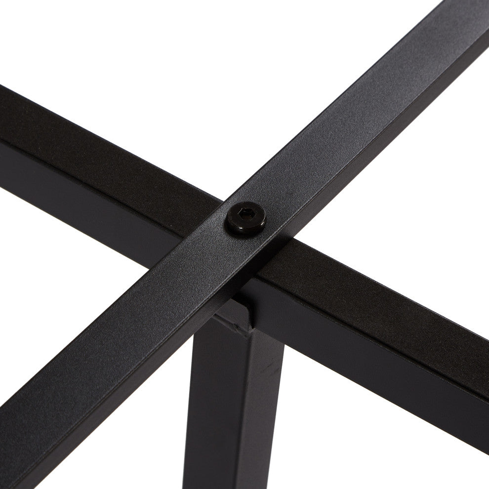 Gewnee Queen Size Metal Platform Bed Frame