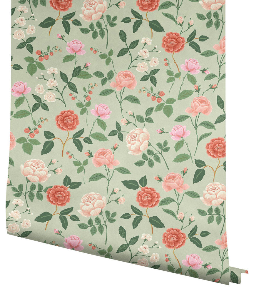 Roses Mint Wallpaper