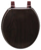 Trimmer Wood Toilet Seat With Wood Grain Painting, Cherry Wood