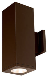 Cube Architectural 5" LED Wall-Light Straight 25 Deg Beam 3000K 90 CRI, Bronze
