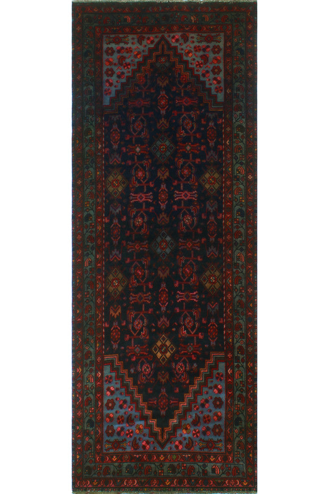 Fine Vintage Distressed Mayra Black Runner
