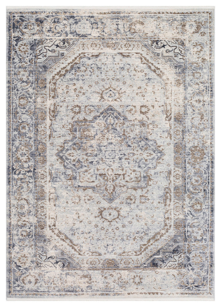 Liverpool Updated Traditional Charcoal, Gray Area Rug, 9'x13'1"
