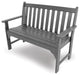 Ivy Terrace Ivy 48" Garden Bench, Slate Gray