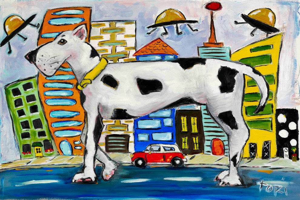 "Urban Abduction" Painting Print on Canvas by Tori Campisi