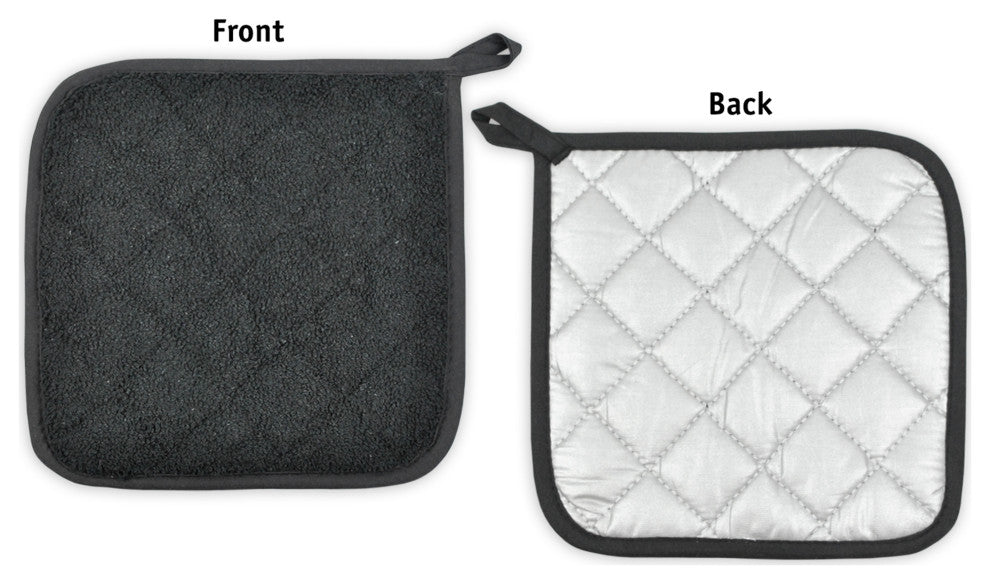 DII Aqua Terry Potholder, Set of 3