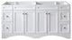 Talisa 72" Double Bathroom Vanity Cabinet, White