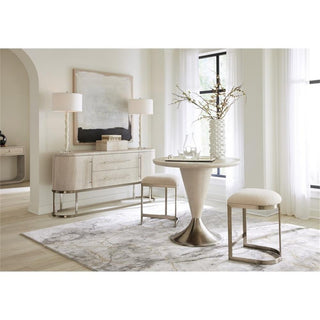 Modern Mood Metal Based Counter Stool in Pewter by Hooker Furniture