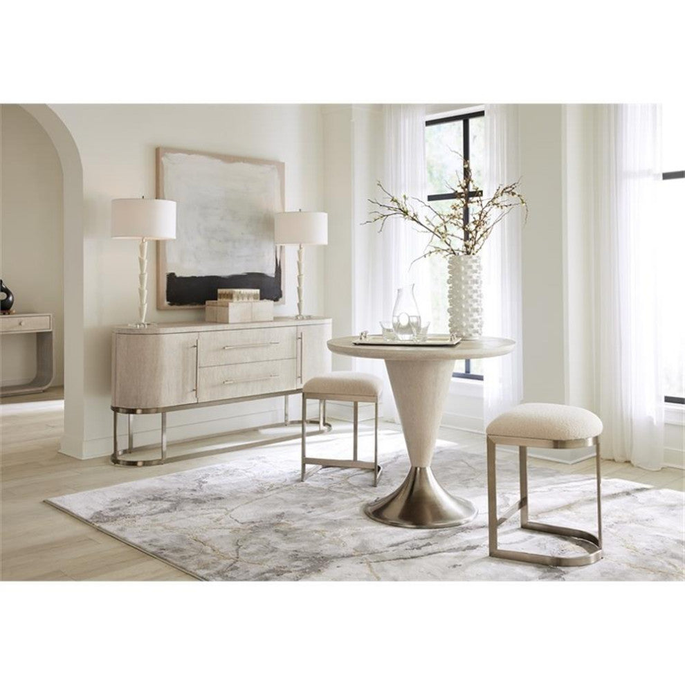 Modern Mood Metal Based Counter Stool in Pewter by Hooker Furniture