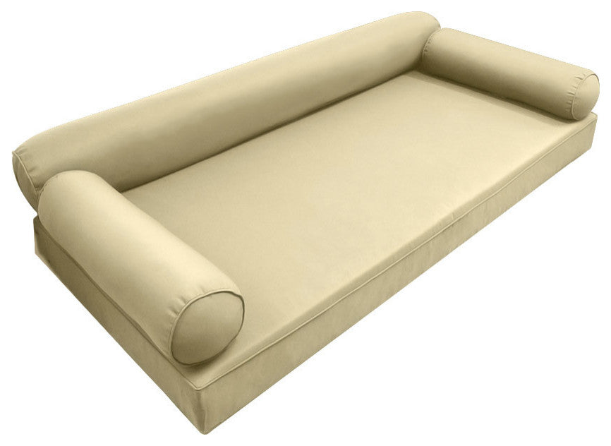 Style6 Twin-XL Pipe Trim Bolster Pillow Cushion Outdoor Slip Cover ONLY AD103