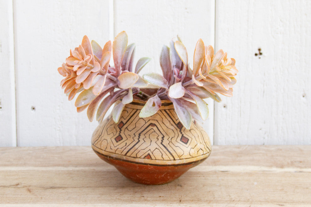 Mid-Century Glazed Peruvian Bowl