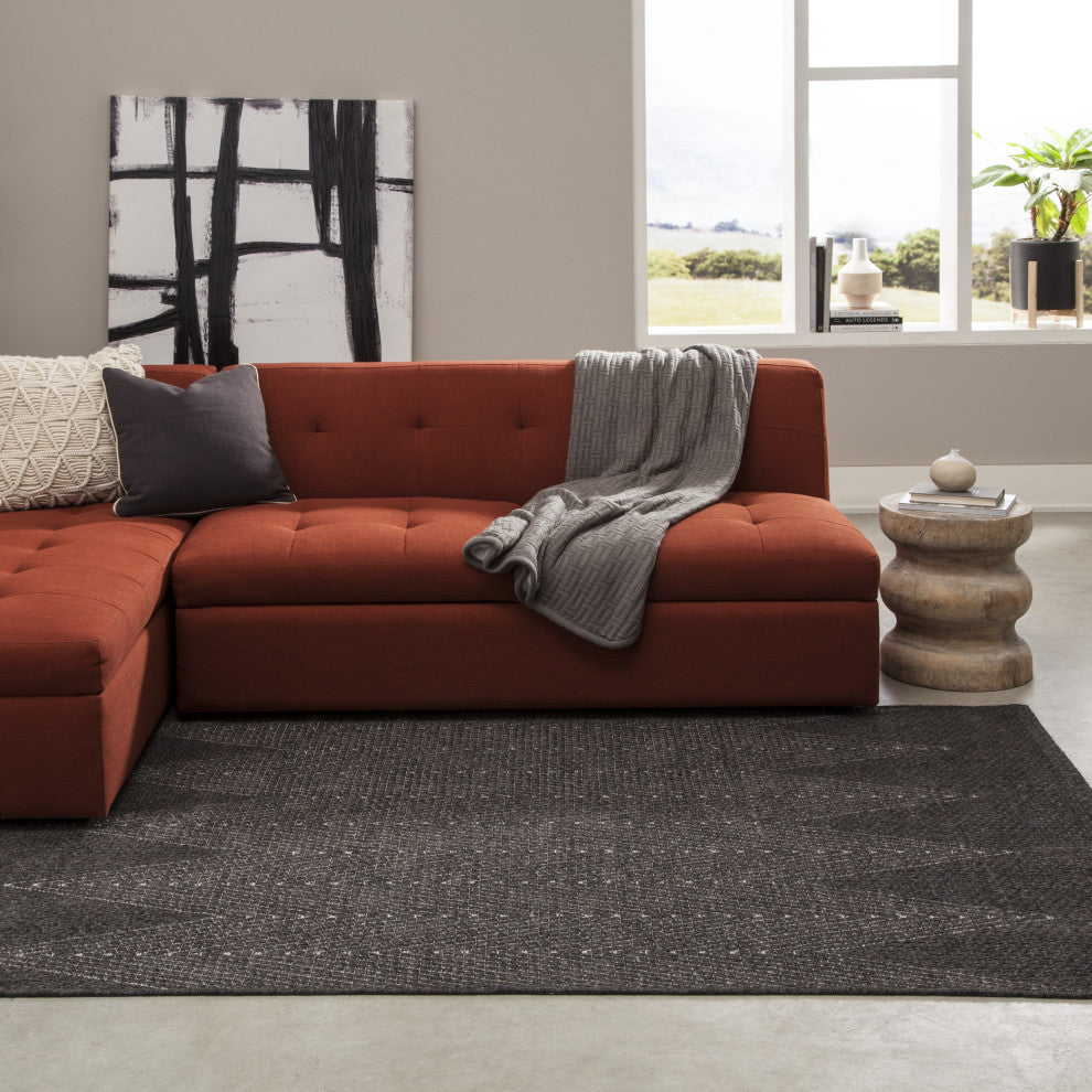 Momeni Como COM-5 Area Rug, Charcoal, 3'11"x5'7"