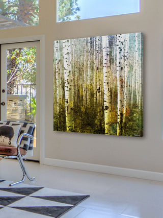 "Aspen Ski" Fine Art Canvas Print, 40"x40"