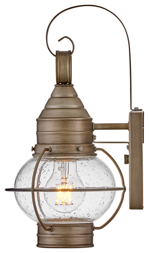 Hinkley Cape Cod 14" Extra Sm Outdoor Wall Mount Onion Lantern, Burnished Bronze