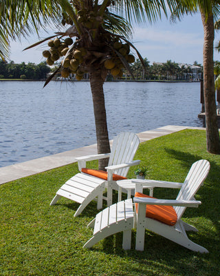 Polywood South Beach Adirondack 5-Piece Set, Slate Gray