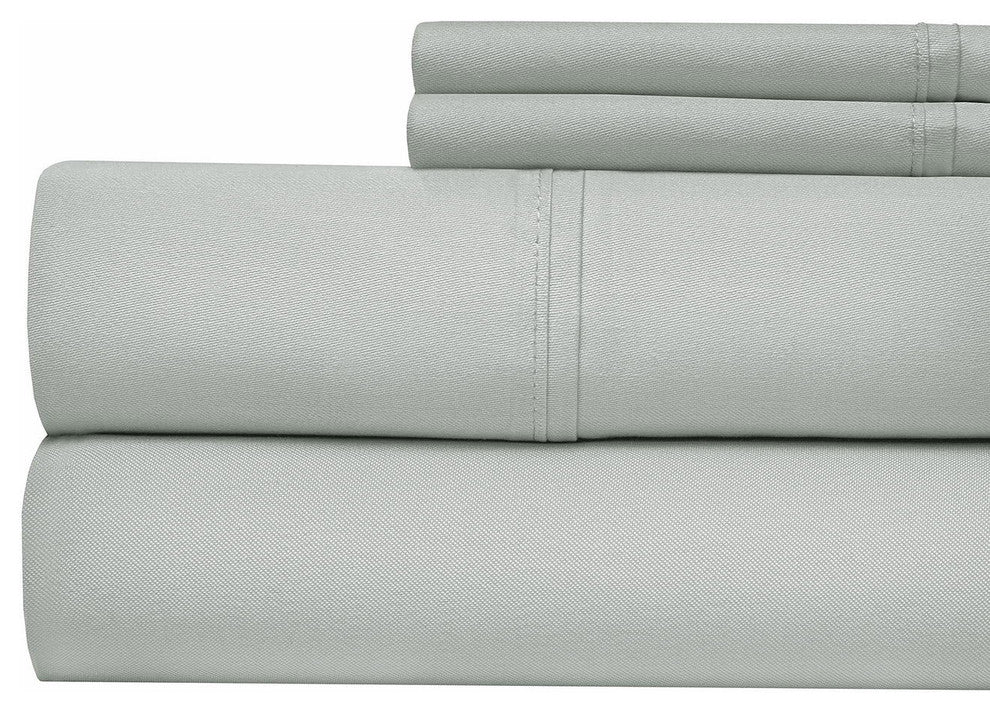 Luxury Cotton Blend 1000 Thread Count Sheet Set, Grey, Queen