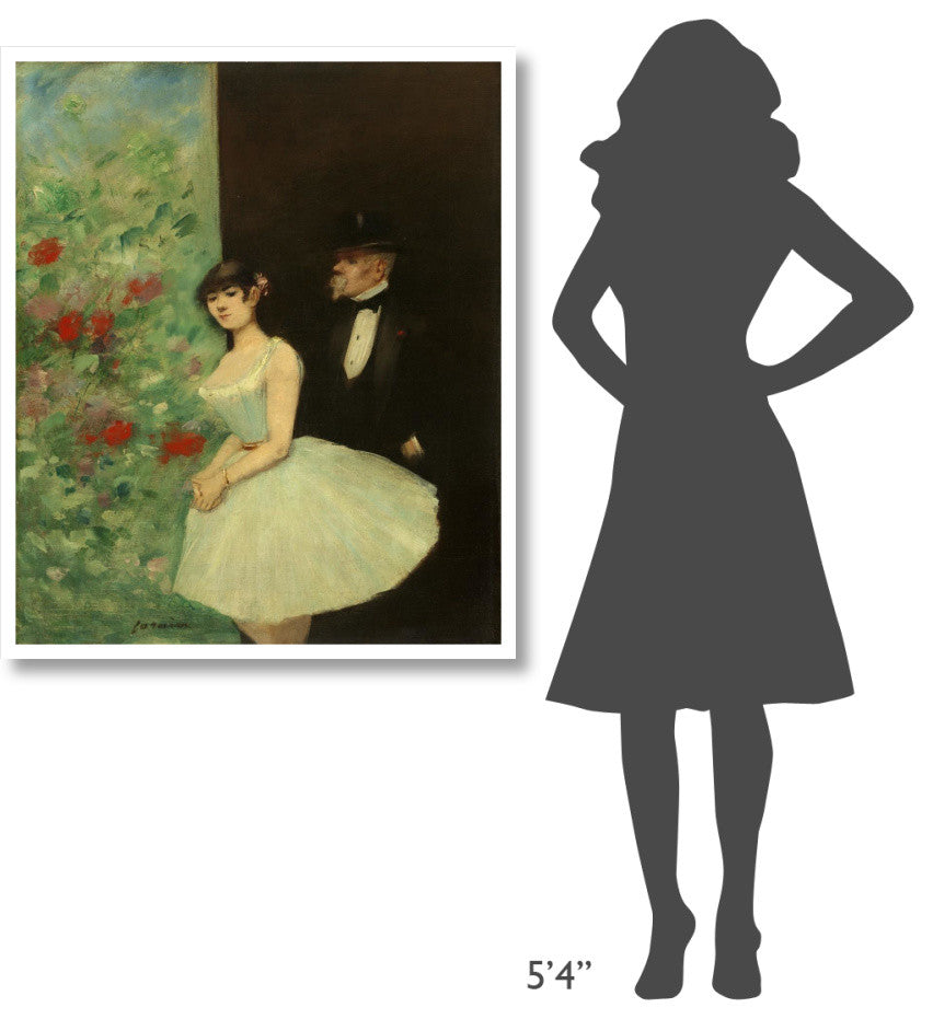 "Behind the Scenes, c. 1880" Digital Paper Print by Jean-Louis Forain, 35"x42"