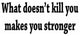 VWAQ What Doesn't Kill You Makes You Stronger Decal Wall Quote Inspirational