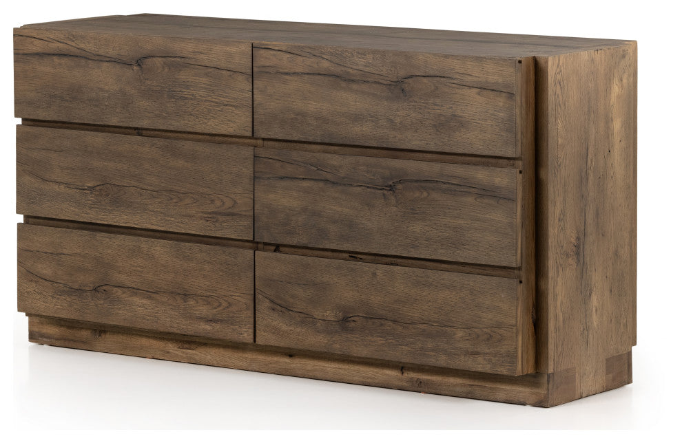 Perrin 6 Drawer Dresser, Rustic Fawn
